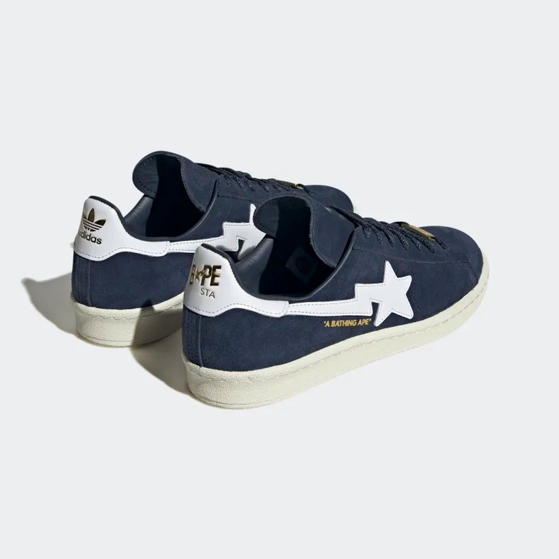 Bape x adidas Campus 80s Collegiate Navy ID4770 Grailify